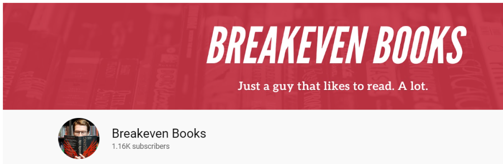 Breakeven Books youtube logo.
